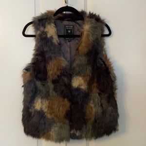 Faux fur vest